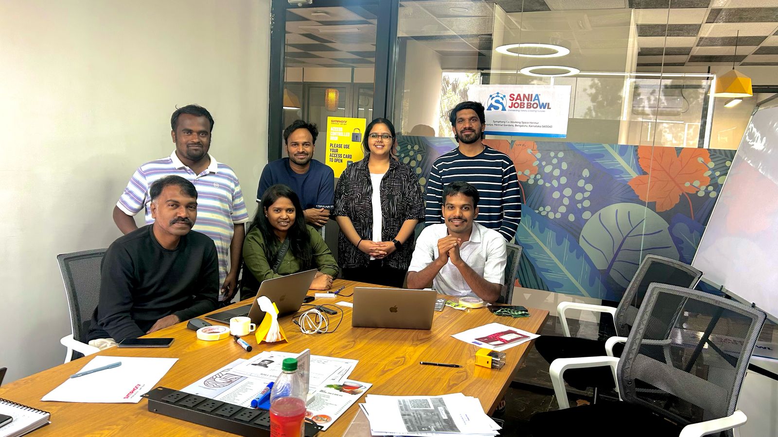 The Sania Job Bowl team at their Bengaluru office